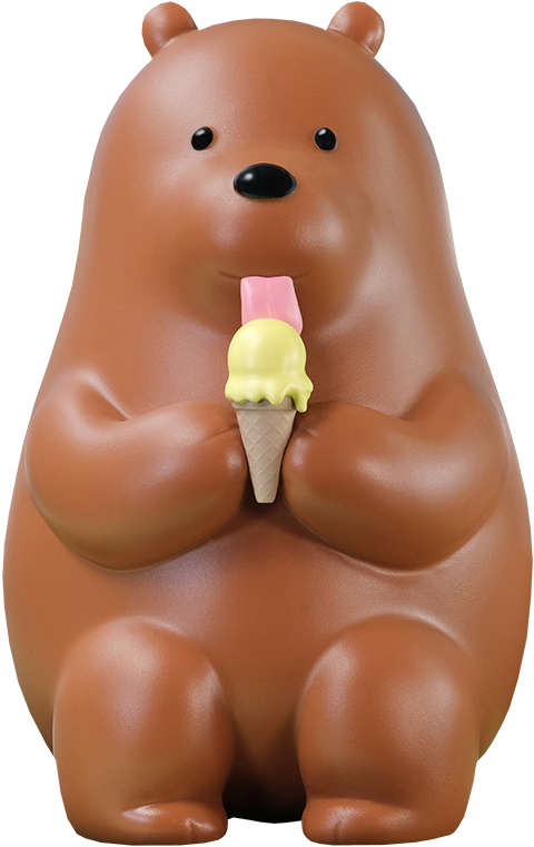 Soap Studio We Bare Bears Ice Cream Lover (Grizzly Version) Vinyl Collectible