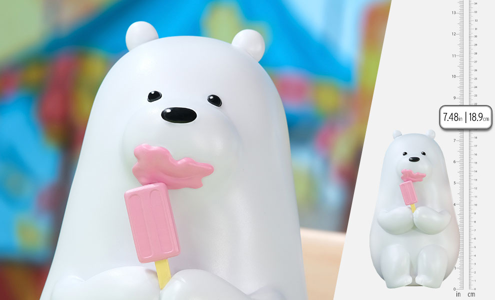 Gallery Feature Image of We Bare Bears Ice Cream Lover (Ice Bear Version) Vinyl Collectible - Click to open image gallery