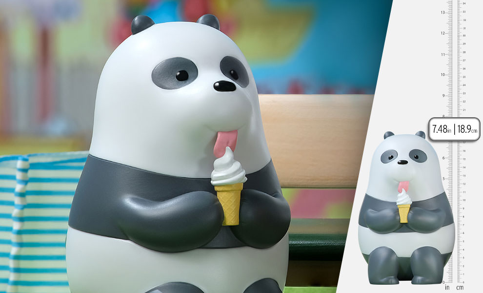We Bare Bears Ice Cream Lover (Panda Version) Vinyl Collectible We Bare Bears Vinyl Collectible