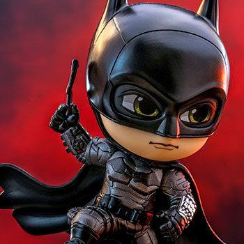 Hot Toys DC Batman & Superman 4" Cosbaby set with bat-signal 