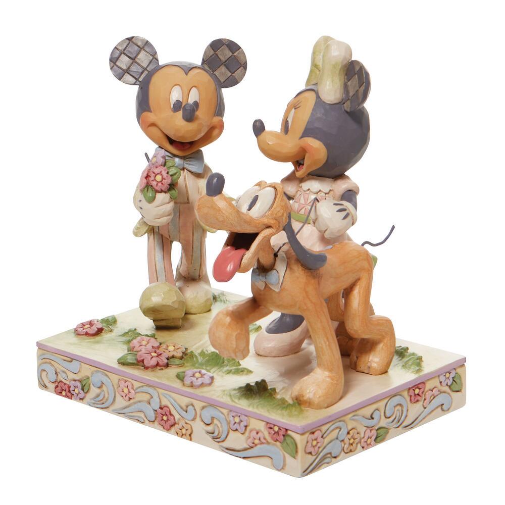 Enesco Disney Traditions Black & White Mickey and Minnie 