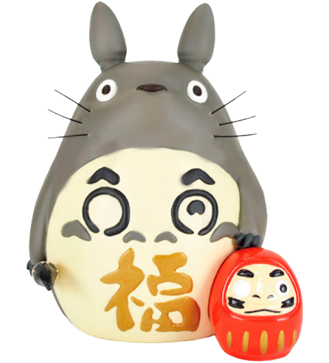 Benelic Totoro Good Luck Daruma Statue