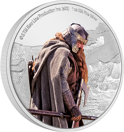 New Zealand Mint Gimli 1oz Silver Coin Silver Collectible