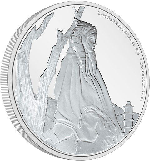 New Zealand Mint Ahsoka Tano 1oz Silver Coin Silver Collectible