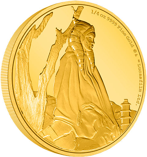New Zealand Mint Ahsoka Tano ¼ oz Gold Coin Gold Collectible