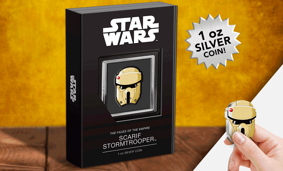 Gallery Feature Image of Scarif Stormtrooper Silver Collectible - Click to open image gallery