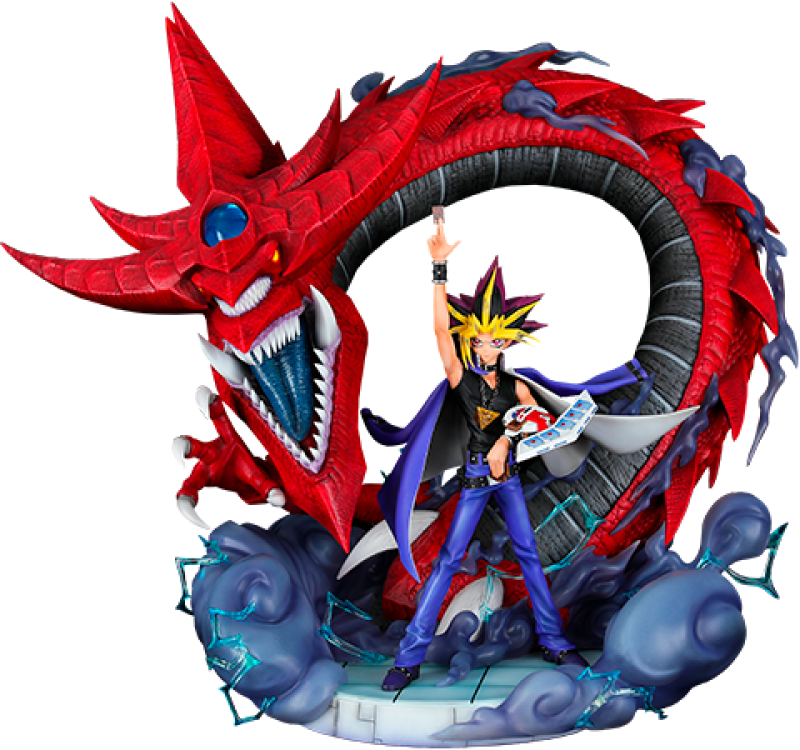Yami Yugi & Slifer the Sky Dragon Statues by Taka Corp Studio