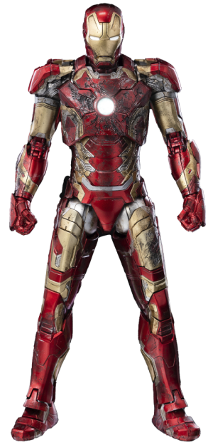 DLX Iron Man Mark 43 (Battle Damage) Collectible Figure