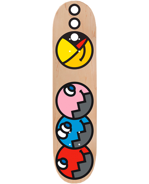 Medicom Toy Pac-Man X Grafflex 02 Skateboard Deck