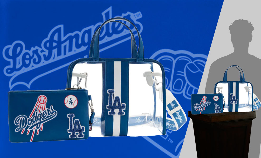 Los Angeles Dodgers Pebble Fold Over Purse - Sports Unlimited