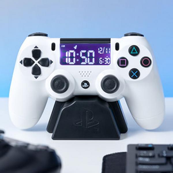 PlayStation White Alarm Clock