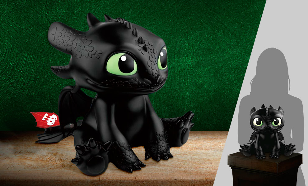 Gallery Feature Image of Toothless Vinyl Piggy Bank Collectible Figure - Click to open image gallery