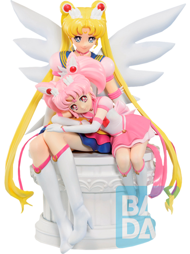 Eternal Sailor Moon and Eternal Sailor Chibi Moon Figure