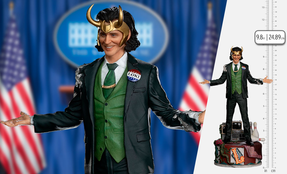 Gallery Feature Image of Loki President Variant 1:10 Scale Statue - Click to open image gallery