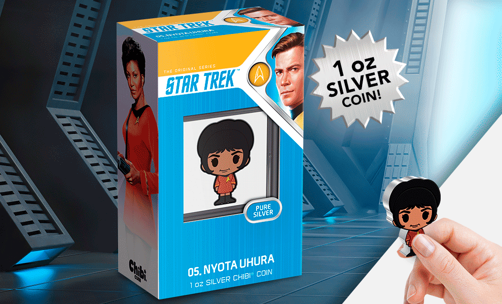 Nyota Uhura 1oz Silver Coin Star Trek Silver Collectible