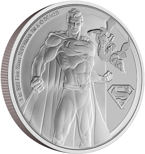 New Zealand Mint Superman Classic 1oz Silver Coin Silver Collectible