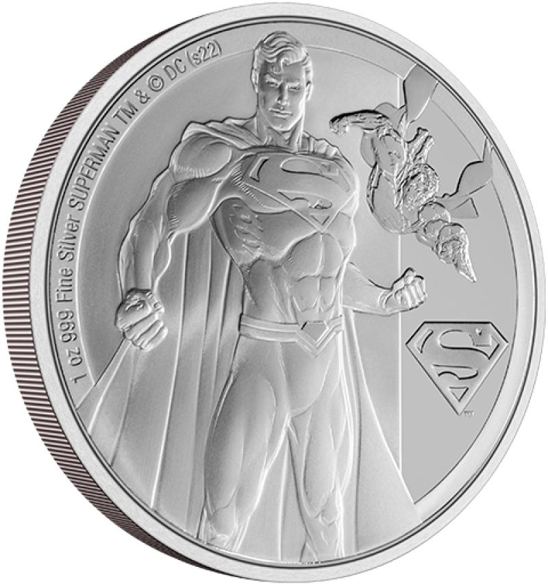 Superman Classic 1oz Silver Coin Silver Collectible by New Zealand Mint