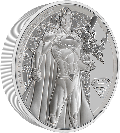 New Zealand Mint Superman Classic 3oz Silver coin Silver Collectible
