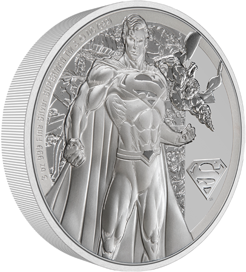 Superman Classic 3oz Silver coin Silver Collectible by New Zealand Mint