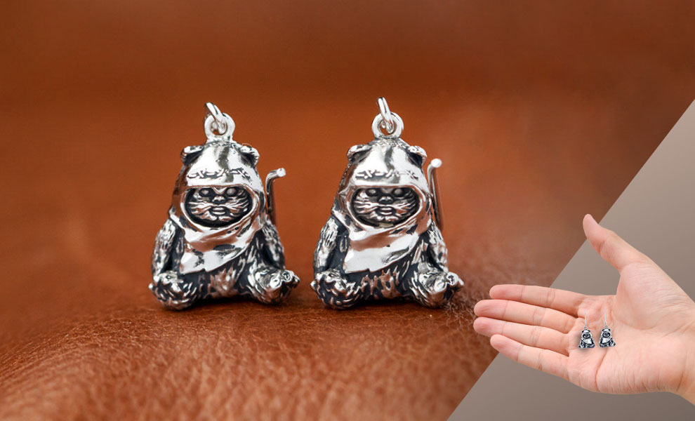 Gallery Feature Image of Ewok Earrings Jewelry - Click to open image gallery