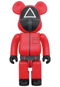 Gallery Image of Be@rbrick Squid Game Guard (Triangle) 1000% Bearbrick
