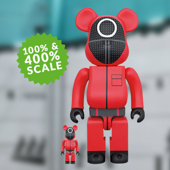 Be@rbrick Squid Game Guard (Circle) 100% & 400% Bearbrick Set by 