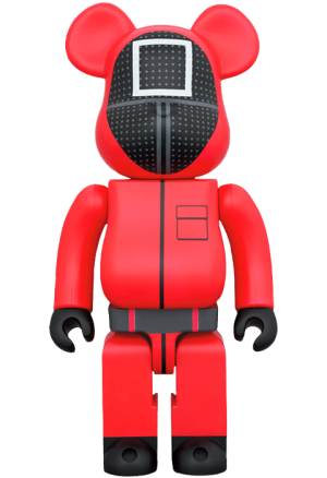 The Be@rbrick Squid Game Guard (Square) 1000% Bearbrick by Medicom Toy