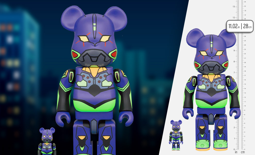 Gallery Feature Image of Be@rbrick Evangelion Eva01 (New Paint Ver.) 100% & 400% Bearbrick - Click to open image gallery