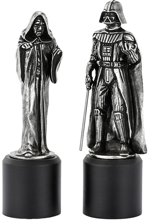 Royal Selangor Sidious & Vader King & Queen Chess Piece Pair Pewter Collectible