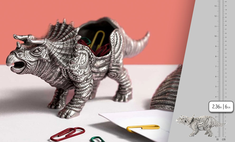 Gallery Feature Image of Triceratops Container Pewter Collectible - Click to open image gallery