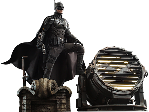 Hot Toys Batman and Bat-Signal Collectible Set