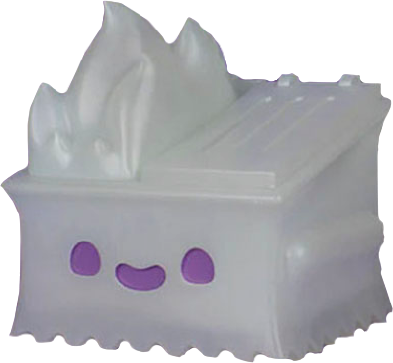 Dumpster Fire Ghost Vinyl Collectible by 100% Soft