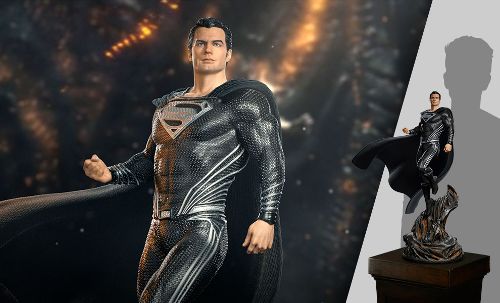 Gallery Feature Image of Superman Black Suit Statue - Click to open image gallery