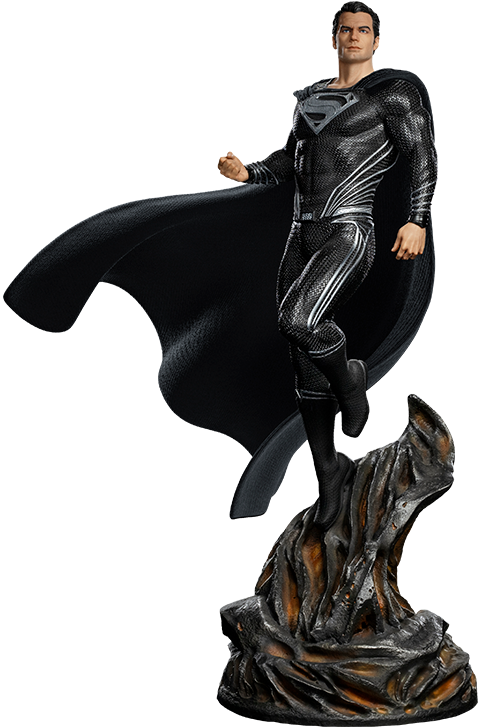 Iron Studios Superman Black Suit Statue