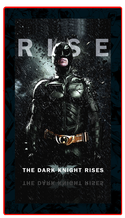 Brandlite The Dark Knight Rises (01) LED Mini-Poster Light Wall Light