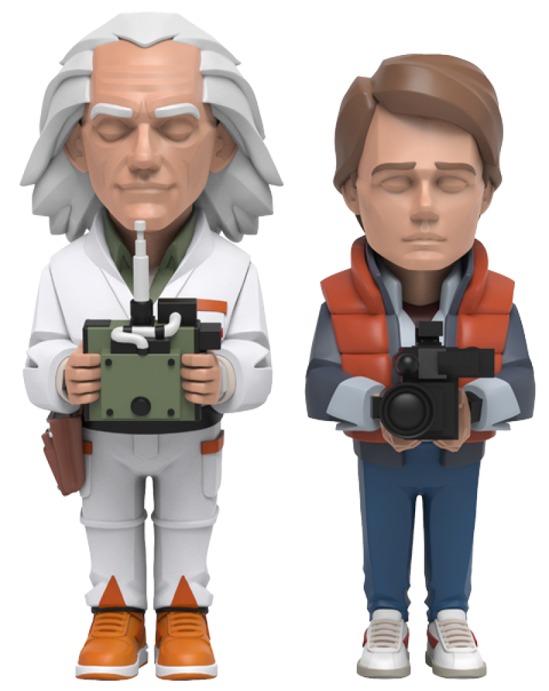 Doc Brown and Marty McFly Collectible Set