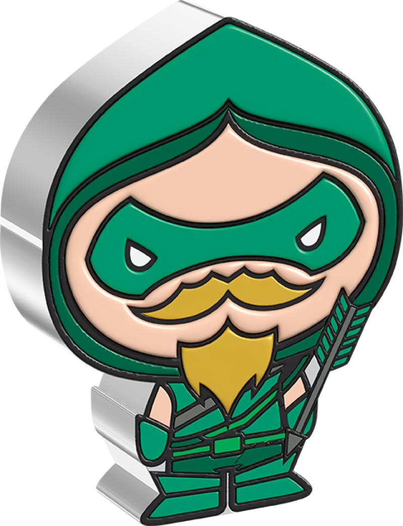 Green Arrow 1oz Silver Coin Silver Collectible by New Zealand Mint