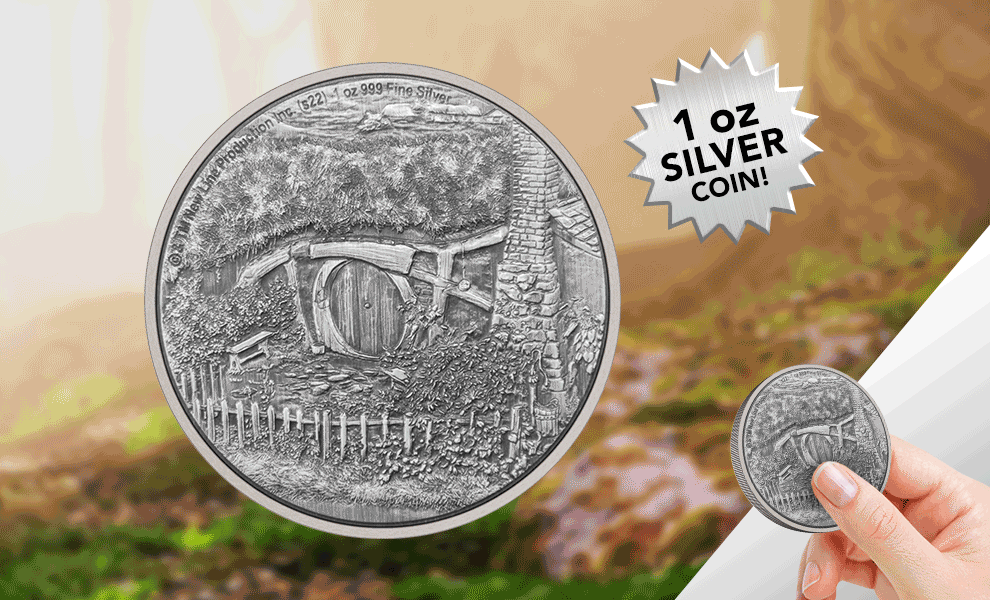 Gallery Feature Image of The Shire 1oz Silver Coin Silver Collectible - Click to open image gallery