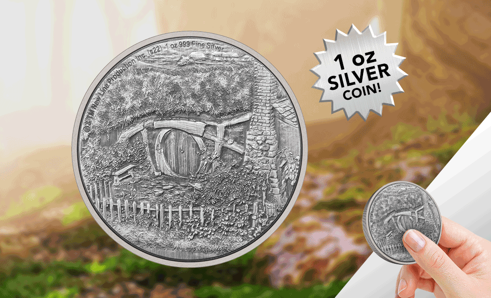 The Shire 1oz Silver Coin The Lord of the Rings Silver Collectible