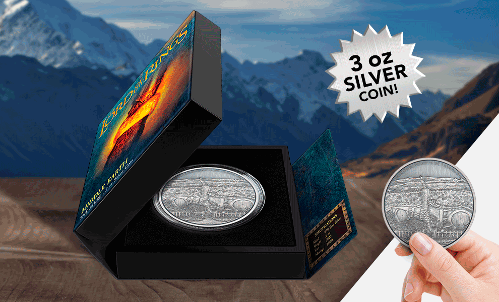 The Shire 3oz Silver Coin The Lord of the Rings Silver Collectible