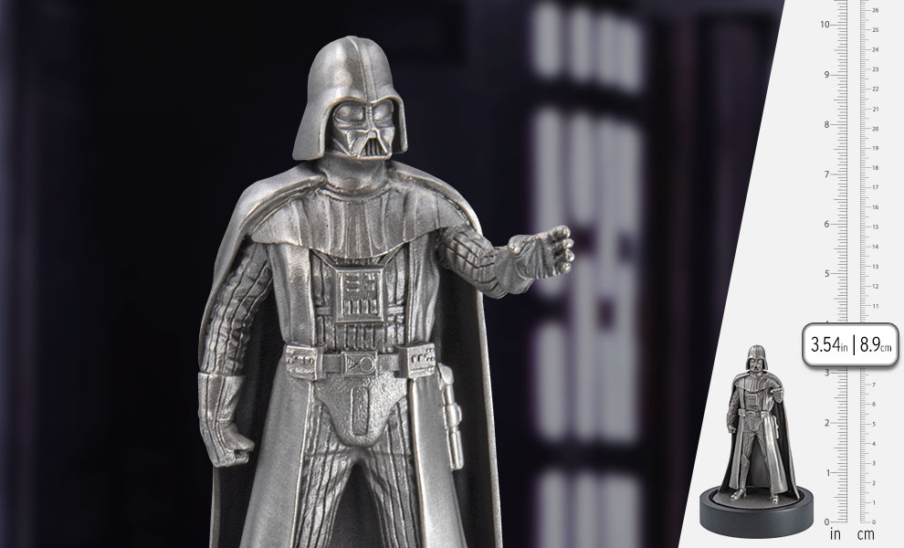 Gallery Feature Image of Darth Vader Silver Miniature Silver Collectible - Click to open image gallery