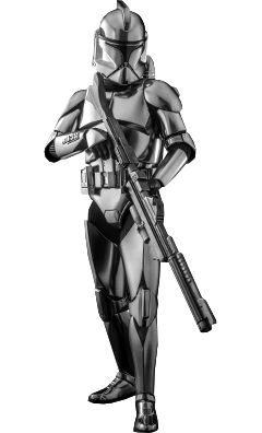 Hot Toys Clone Trooper (Chrome Version) Sixth Scale Figure
