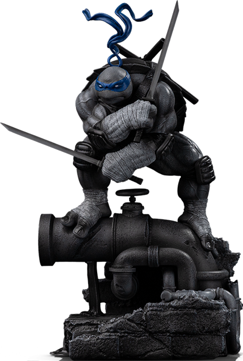 Leonardo (Grayscale) 1:10 Scale Statue by Iron Studios