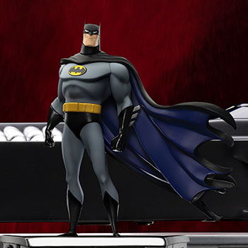 Batman and Batmobile Deluxe 1:10 Scale Statue by Iron