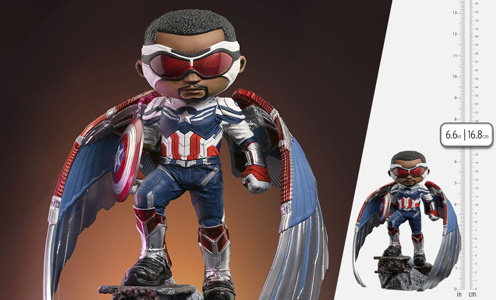 Gallery Feature Image of Captain America (Sam Wilson) Mini Co. Collectible Figure - Click to open image gallery