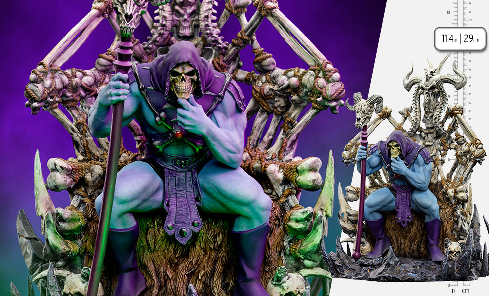 Gallery Feature Image of Skeletor on Throne Deluxe 1:10 Scale Statue - Click to open image gallery