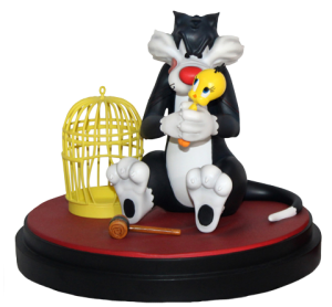 Sylvester & Tweety Bird Statue