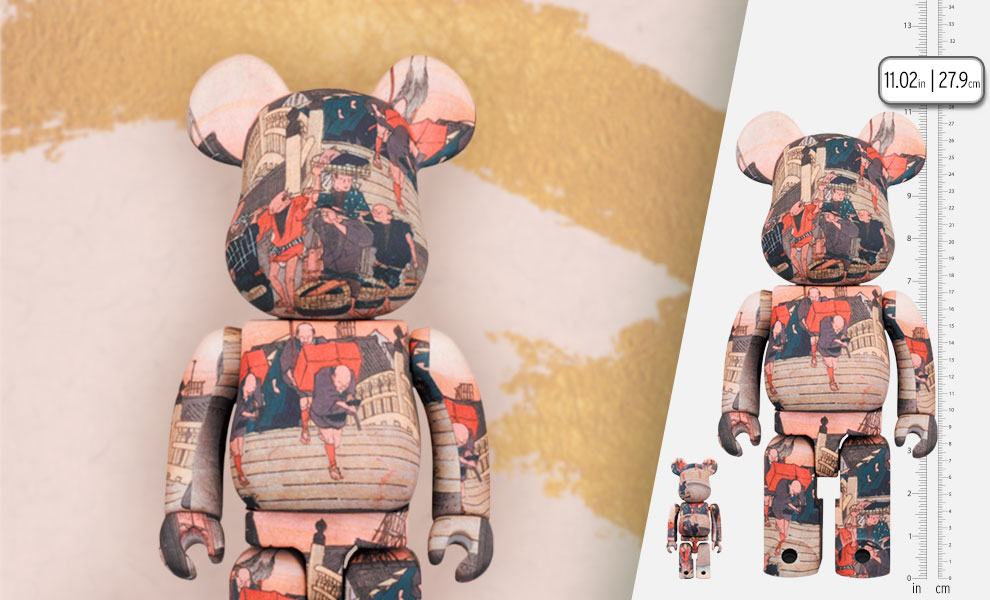 Gallery Feature Image of Be@rbrick Utagawa Hiroshige "The 53 stations of the Tokaido-Nihonbashi" 100％ and 400% Set Bearbrick - Click to open image gallery