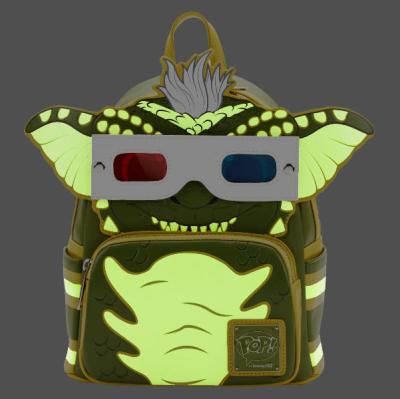 Stripe Cosplay Mini Backpack with Removable 3D Glasses