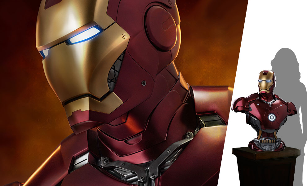 Gallery Feature Image of Iron Man Mark 3 Life-Size Bust - Click to open image gallery